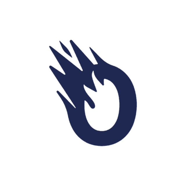 Den gamle OSIS MEDIA-logoen med flamme-O